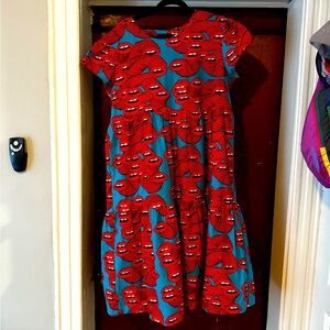 NEVER WORN Nooworks Frida Mouths Dress - Size LARGE